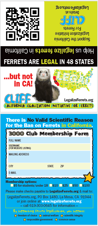 LegalizeFerrets 3000 Club Membership